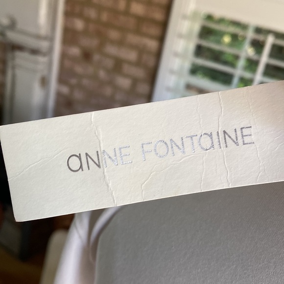 ANNE FONTAINE WHITE LONG SLEEVE TOP SHIRT BLOUSE 44 NEW 12 - Picture 2 of 11